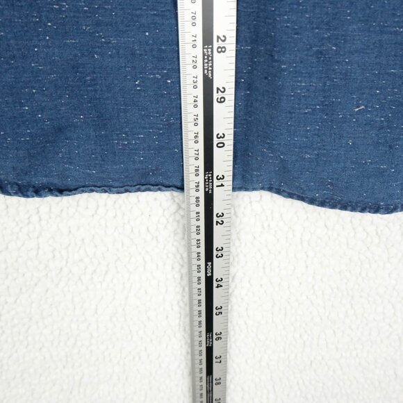 RVLT Shirt Mens Extra Large Blue Button Down Long Sleeve Casual Retro Please se - Picture 5 of 8